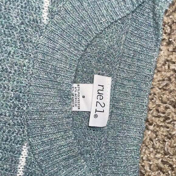 Rue 21 Blue and White Striped Crew Neck Sweater - Picture 2 of 3